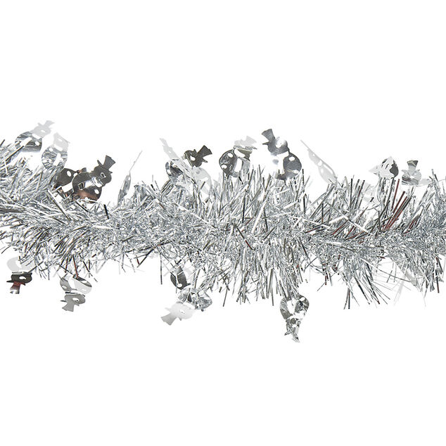 Guirlande de Noël à brins scintillants Gris 3 m