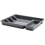 Range-couverts plastique noir