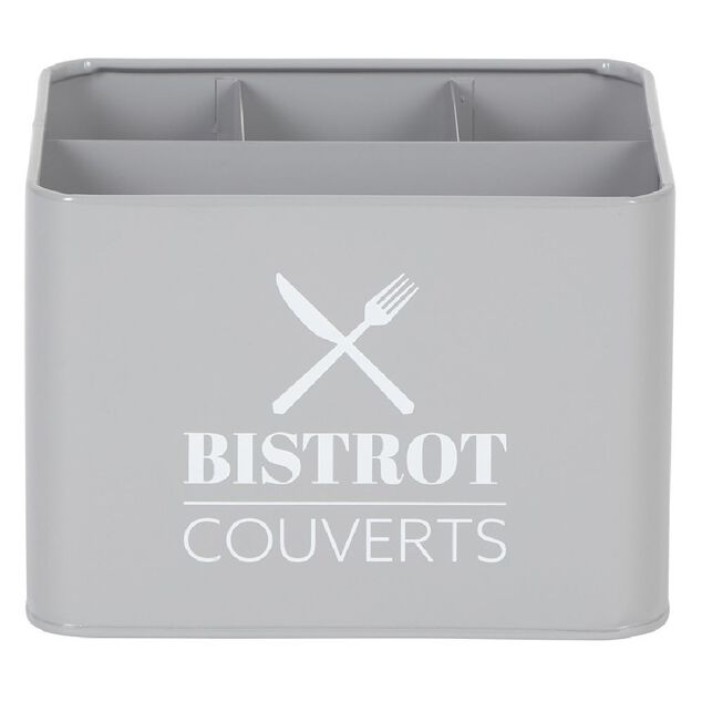 Range couvert BISTROT en métal gris
