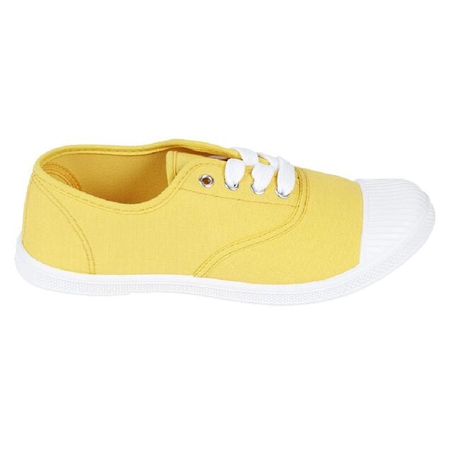 Chaussures en toile de coton jaune t 38