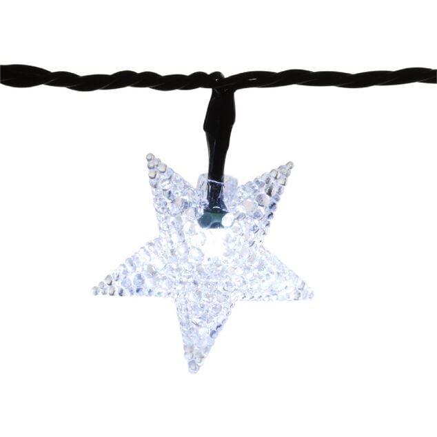 Guirlande &eacute;lectrique 100 Led &Eacute;toile Blanc 9,9 m