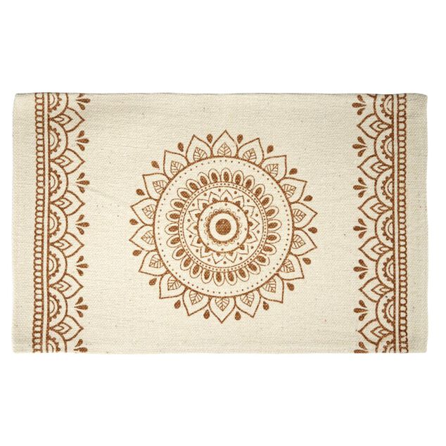 Set de table rectangulaire style oriental motif rosace 30x50cm