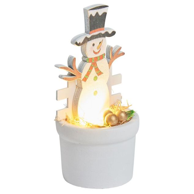 Figurine lumineuse dans pot - 4 mod&egrave;les