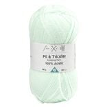 Fil &agrave; tricoter acrylique 50g vert
