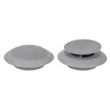 Bouchon évier silicone gris x2