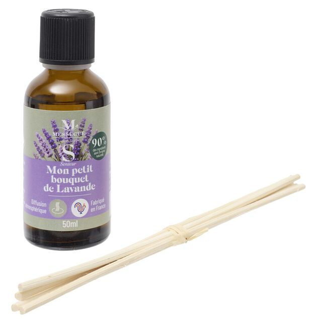 Diffuseur &agrave; b&acirc;tonnets Mess&eacute;gu&eacute; Petit Bouquet Lavande 50ml