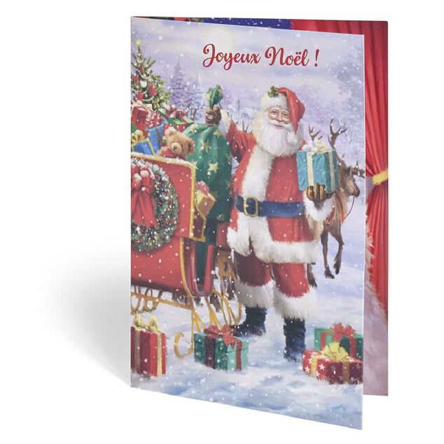 Carte de voeux No&euml;l 12x17cm (plusieurs mod&egrave;les)