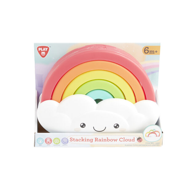 Nuage arc en ciel empilable 24x10xH22cm