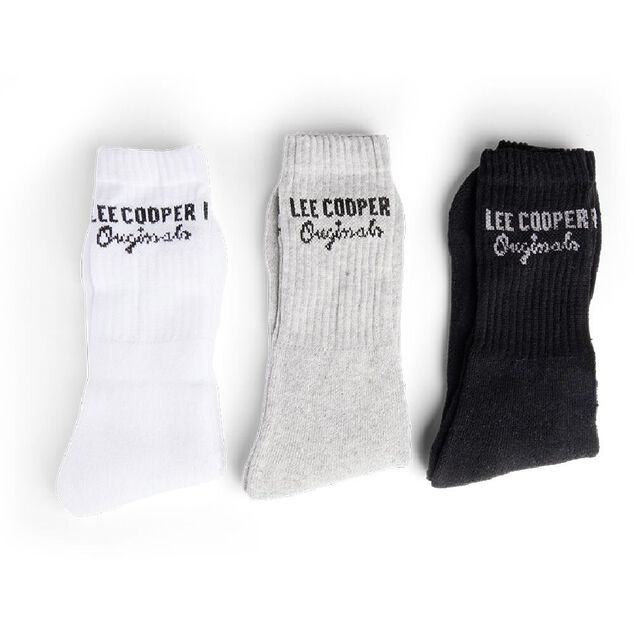Lot de 3 paires de chaussettes Lee Cooper homme coton 43/46