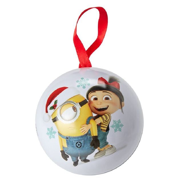 Boule de No&euml;l &agrave; suspendre garnie 24 bonbons (plusieurs mod&egrave;les)