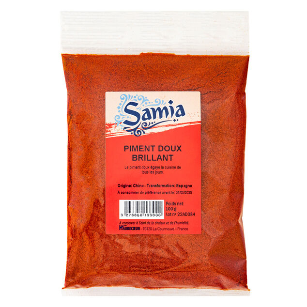 Piment doux brillant Samia sachet 100gr