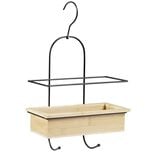 Serviteur de douche bambou avec crochets