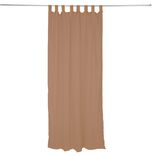 Voilage polycoton à pattes 140x240cm marron clair