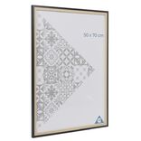 Cadre photo bois naturel et noir 54x74cm pour photo 50x70cm