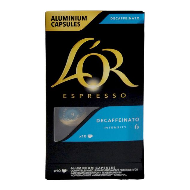 Café capsule L'or Décaféiné 10 doses intensité 6