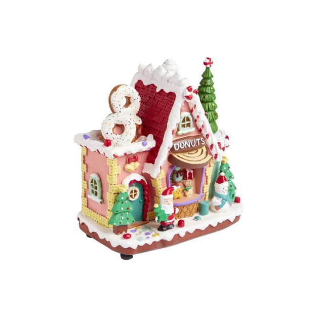Usine à donuts animée lumineuse et musicale 22x13xH21,5cm