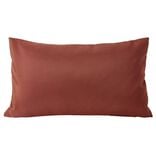 Housse de coussin polyester 30x50cm terracotta