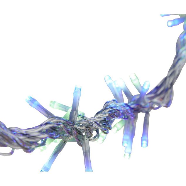 Rideau électrique 180 LED 2,47m multicolore