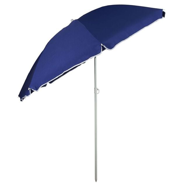 Parasol inclinable bleu &Oslash;160xH195cm