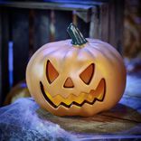 T&ecirc;te de citrouille LED d&eacute;coration Halloween