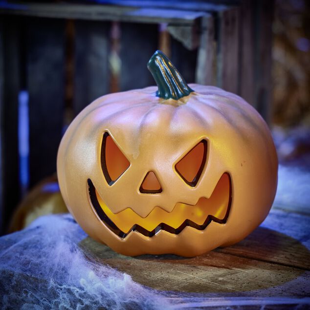 T&ecirc;te de citrouille LED d&eacute;coration Halloween