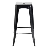 Tabouret bar Fabrik métal noir Ø31xH75cm