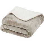 Plaid pilou pilou 127x152cm gris taupe