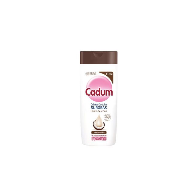Gel douche surgras Cadum huile de coco 437ml