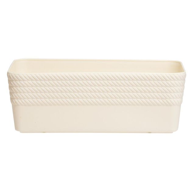 Bo&icirc;te plastique beige 20x11xH7cm