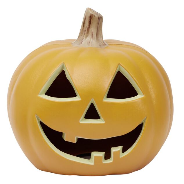 Citrouille XL souriante d&eacute;co Halloween &agrave; poser