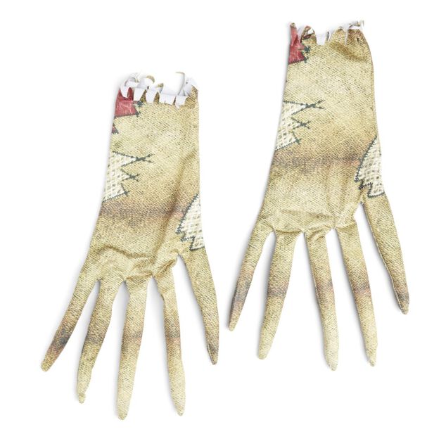 Paire de gants Halloween d&eacute;guisement &eacute;pouvantail