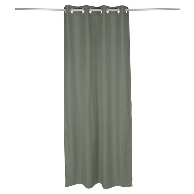 Rideau occultant effet tram&eacute; gris fonc&eacute; 140x240cm