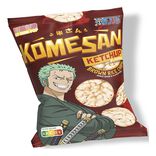 Chips de riz complet Komesan go&ucirc;t ketchup Zoro One Piece 60g