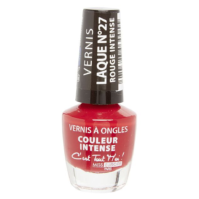 Vernis &agrave; ongles laqu&eacute; rouge intense n&deg;27
