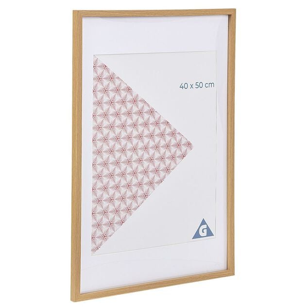 Cadre photo bois clair 50x70cm pour photo 40x50cm