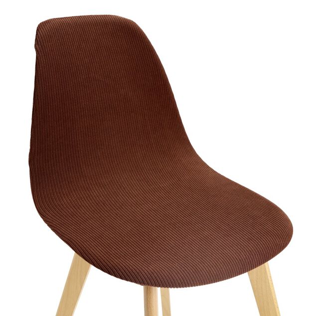 Housse de chaise tissu c&ocirc;tel&eacute; uni 45x40x45cm (3 mod&egrave;les)