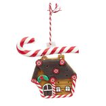 Suspension de Noël sucre d'orge maison imitation pain d'épice