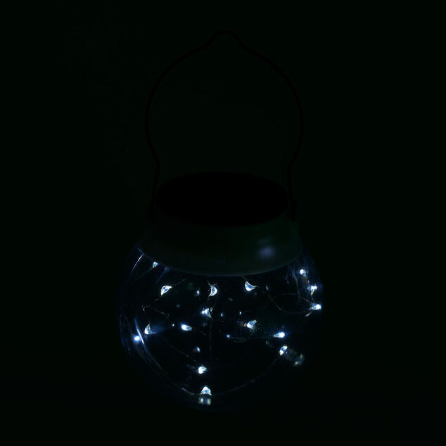 Lanterne Solaire à suspendre 20 micro Led Blanc froid