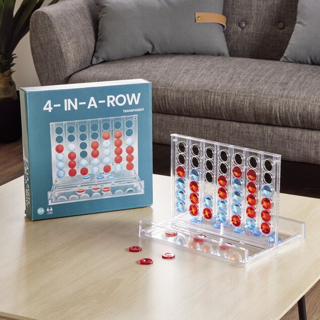 Jeu 4 d'affil&eacute;s transparent