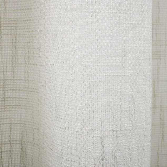 Rideau &agrave; oeillets jacquard polyester uni 135x240cm (2 mod&egrave;les)