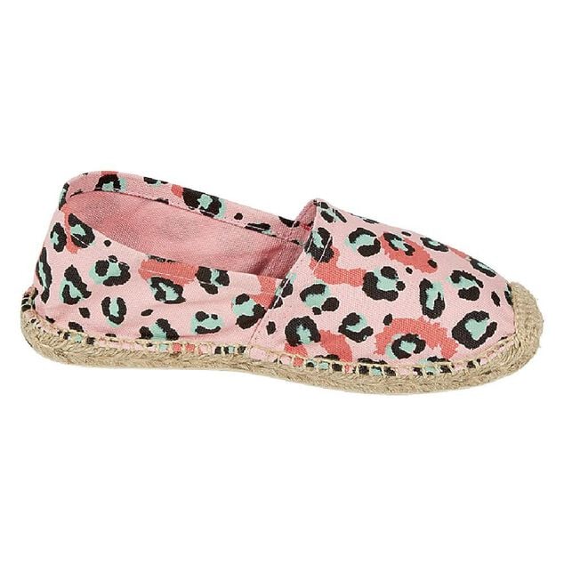 Espadrilles Femme imprim&eacute; l&eacute;opard rose T36/40