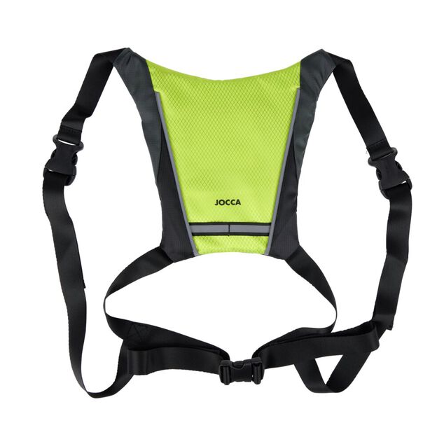 Gilet signal&eacute;tique LED vert et noir