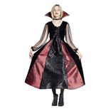 D&eacute;guisement adulte Halloween vampire robe noir et rouge - Taille L