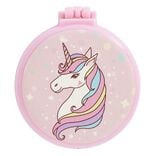 Mini brosse miroir rose