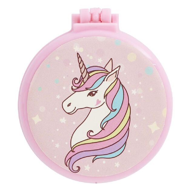 Mini brosse miroir rose