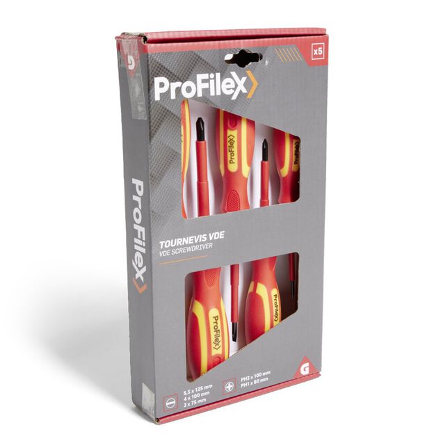 Lot de 5 tournevis VDE