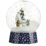 Boule à neige Noël lumineuse animée 15LED Ø21xH24cm