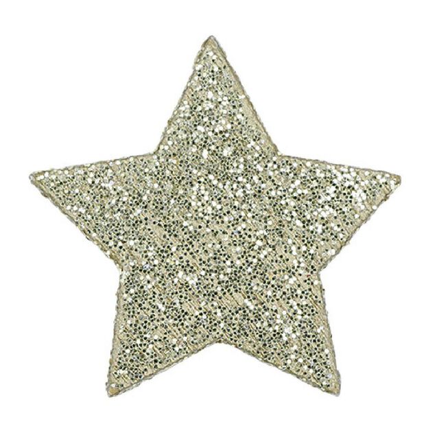 Décoration de table étoile x24 pièces, dorée ou argentée
