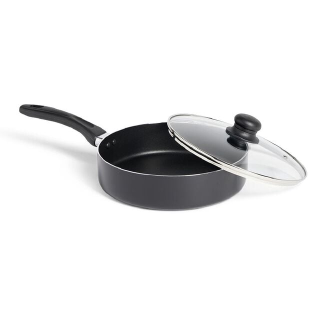 Sauteuse tous feux sauf induction aluminium noir &Oslash;24cm