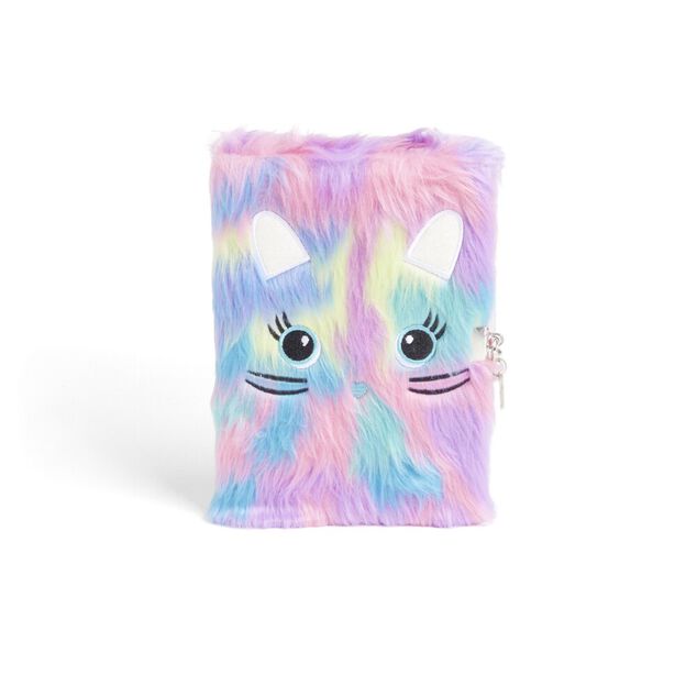 Carnet de note avec couverture en peluche 24x17cm - 5 mod&egrave;les